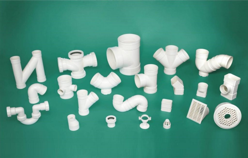 types of pipe fittings PVC