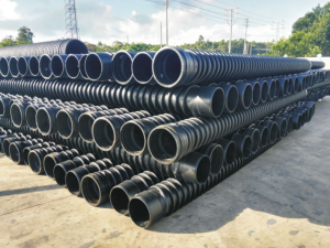 HDPE double wall corrugated pipe