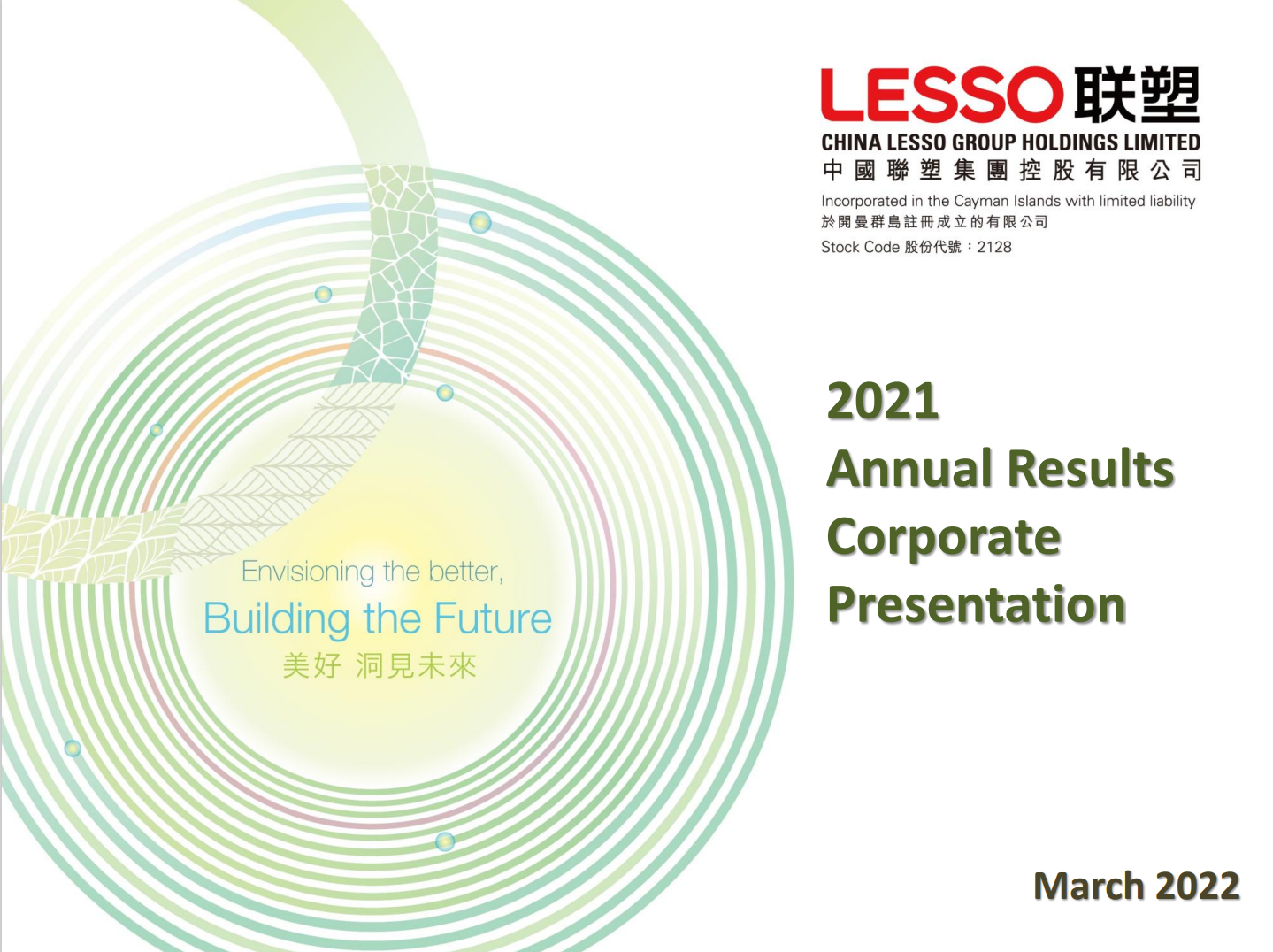Lesso 2021 Annual Results Corporate Presentation
